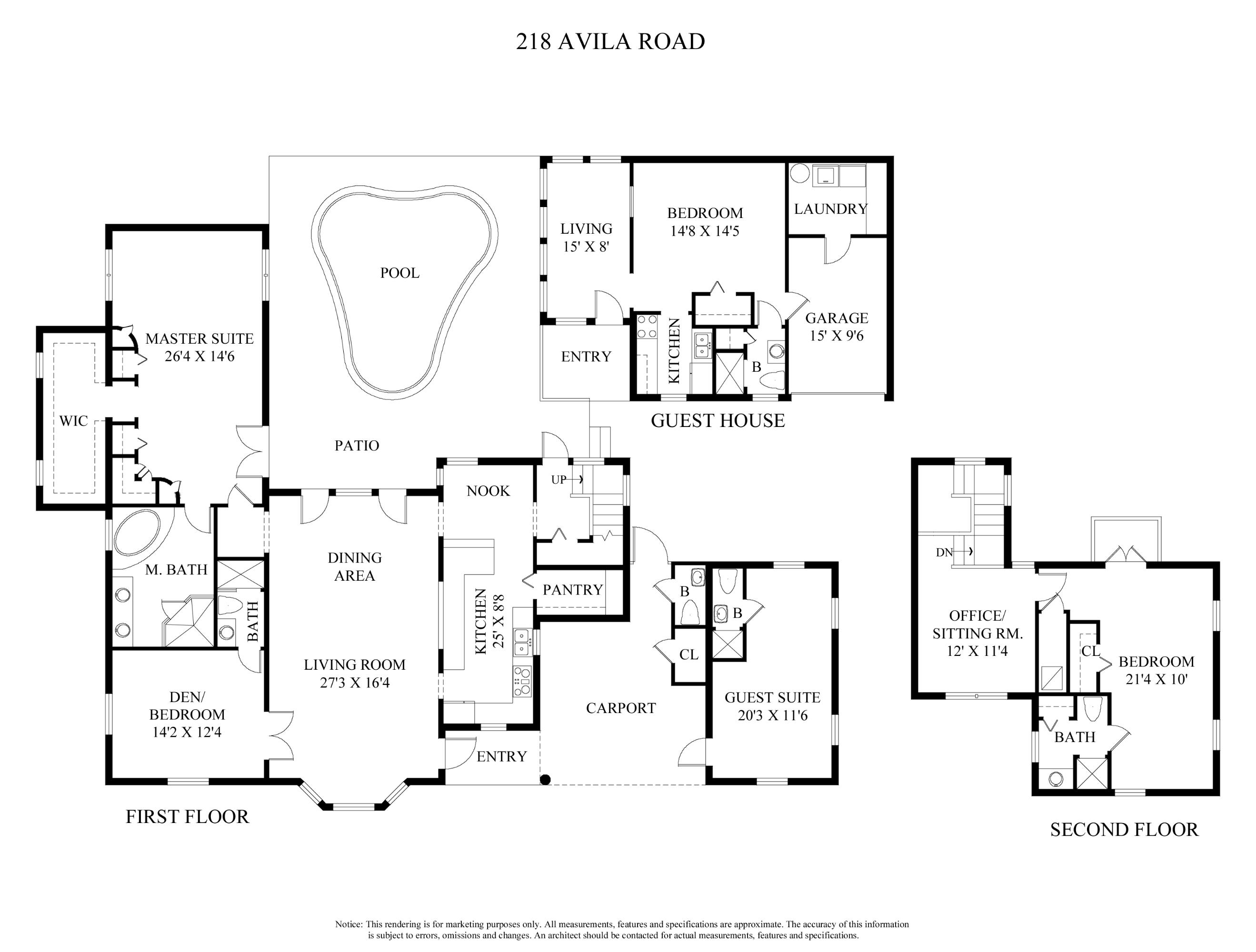 218 Avila Road West Palm Beach, FL 33405 - Photo 28 of 28 Floor Plan