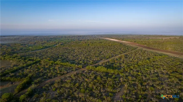 a view of an ocean beach and mountain