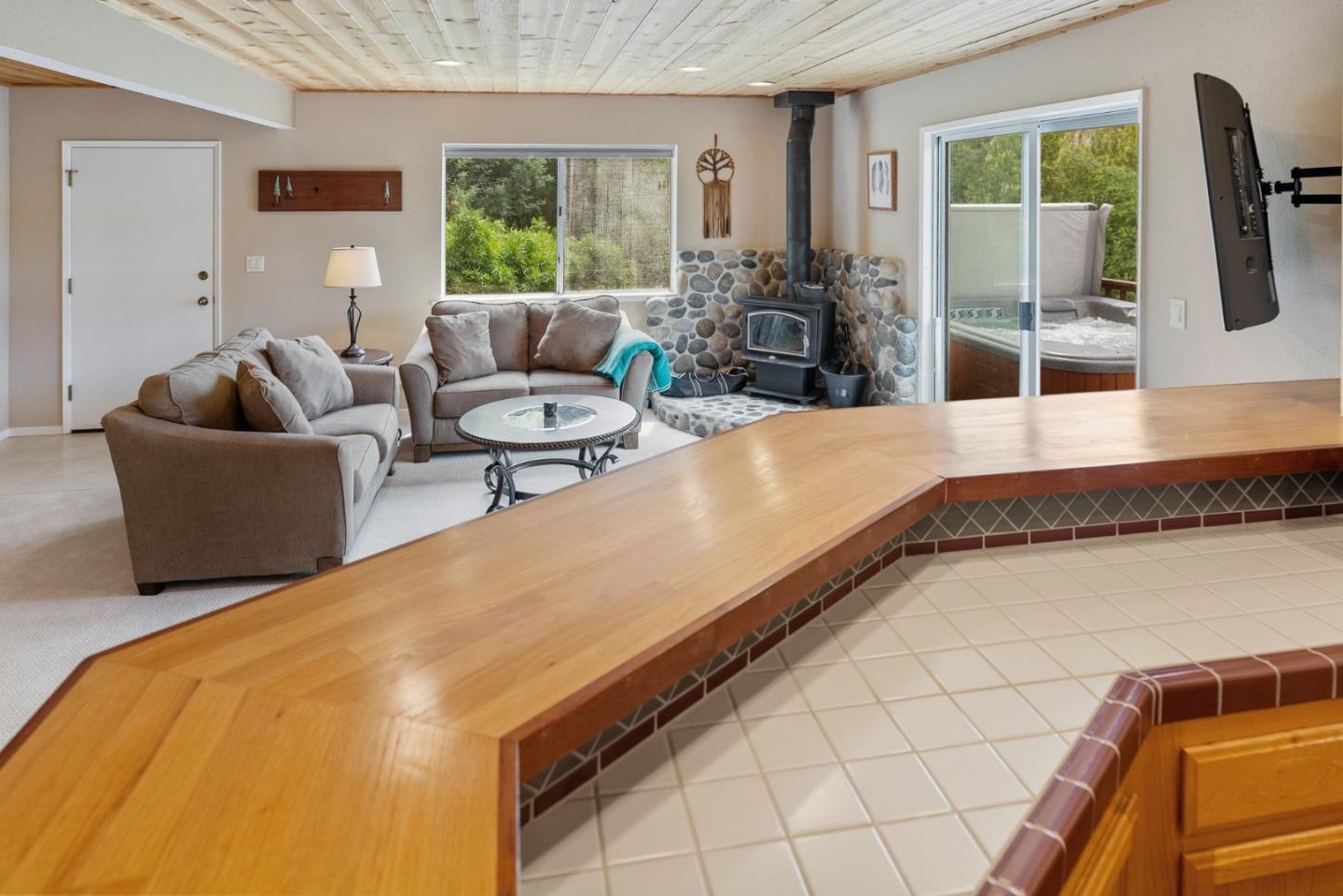 270 Estates Drive Ben Lomond, CA 95005 - Photo 35 of 61 a living room with patio furniture and a large window