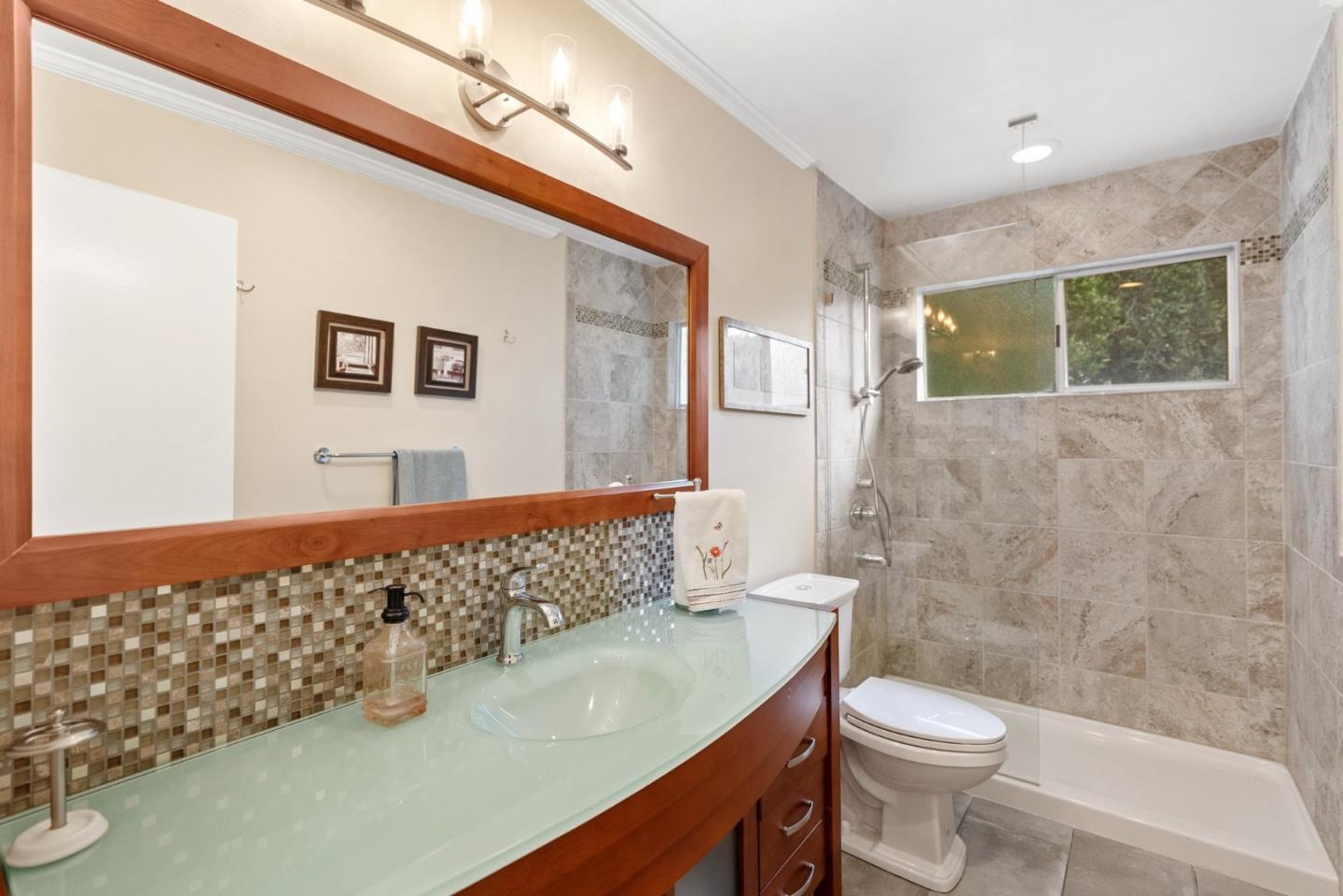 270 Estates Drive Ben Lomond, CA 95005 - Photo 50 of 61 a bathroom with a sink toilet and shower