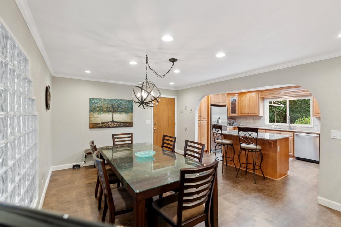 270 Estates Drive Ben Lomond, CA 95005 - Photo 52 of 61 a view of a dining room with furniture window and outside view