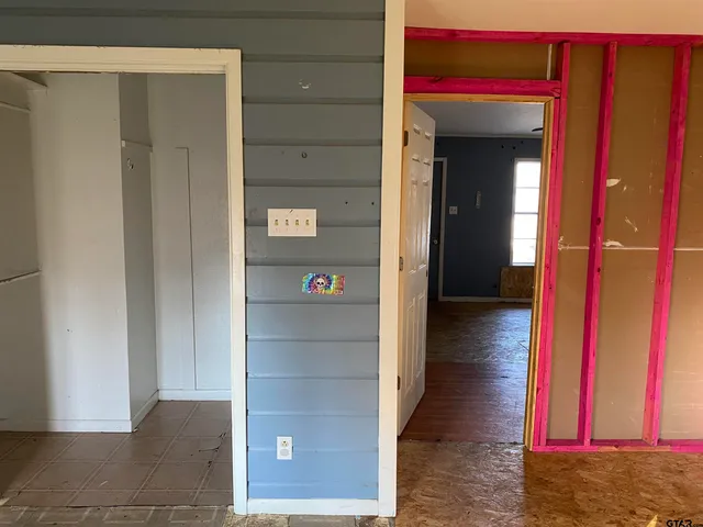 a view of a storage room