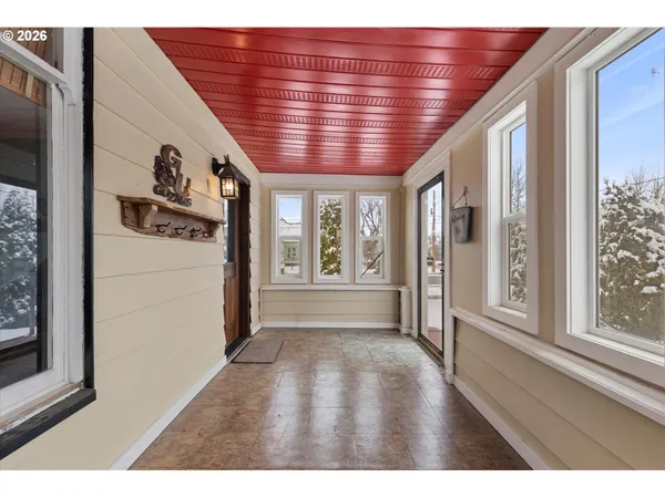 a view interior of a house with wooden floor