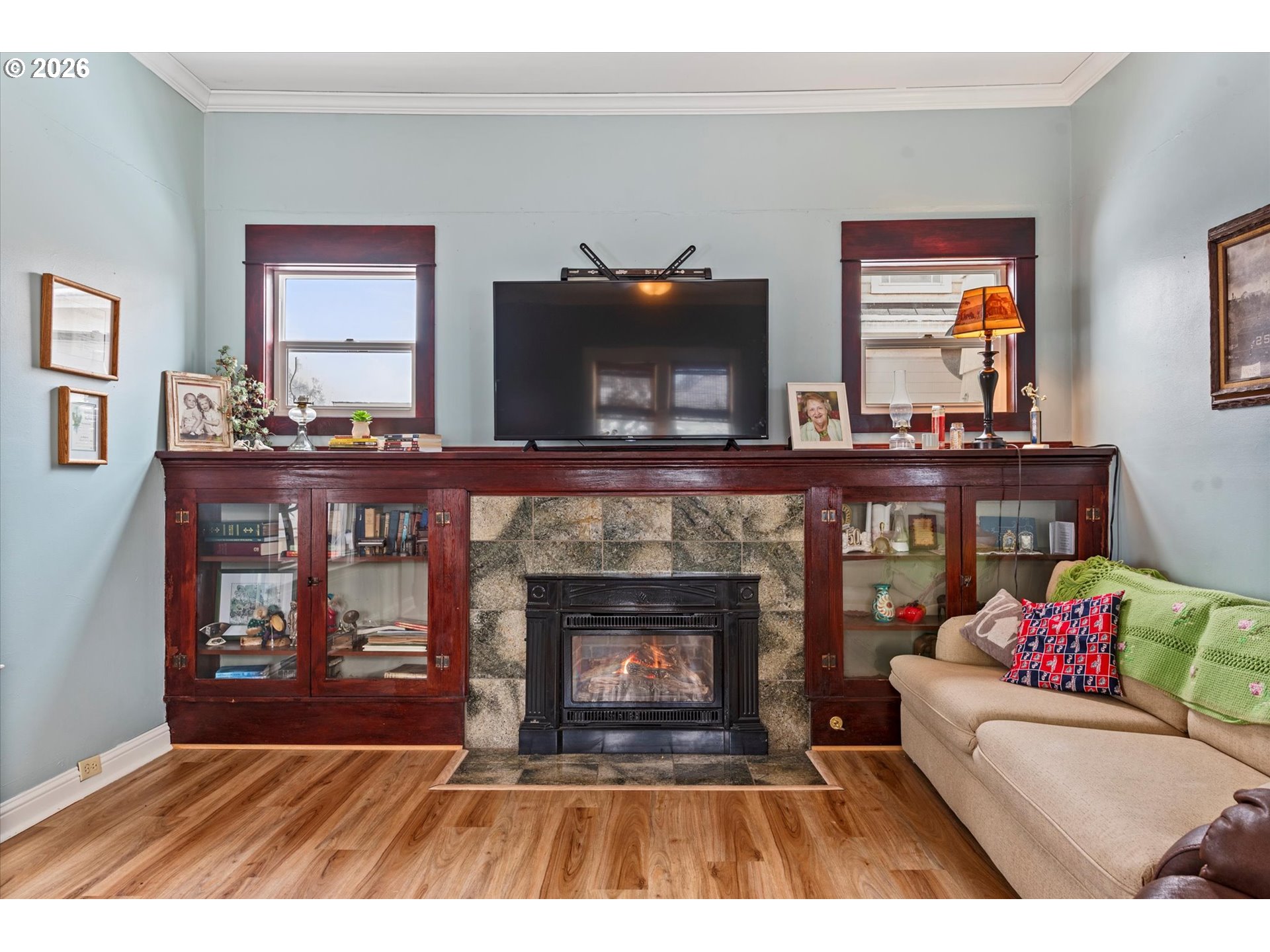 1439 3rd Street Baker City, OR 97814 - Photo 13 of 42 a living room with furniture and a fireplace