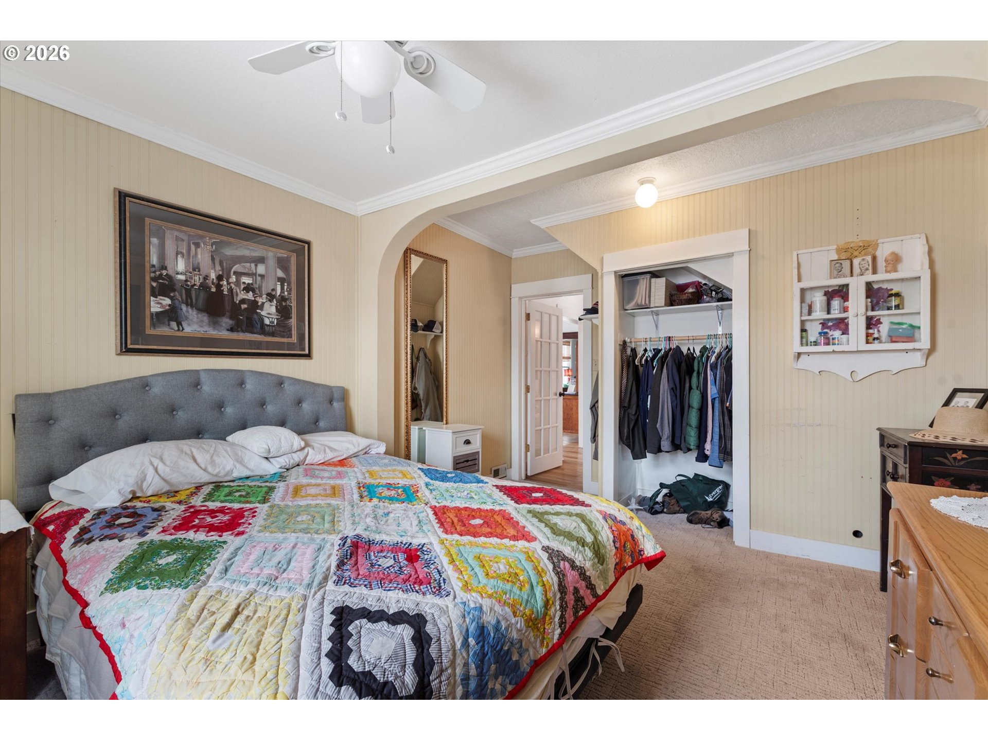 1439 3rd Street Baker City, OR 97814 - Photo 24 of 42 a bedroom that has a bed and a painting on the wall