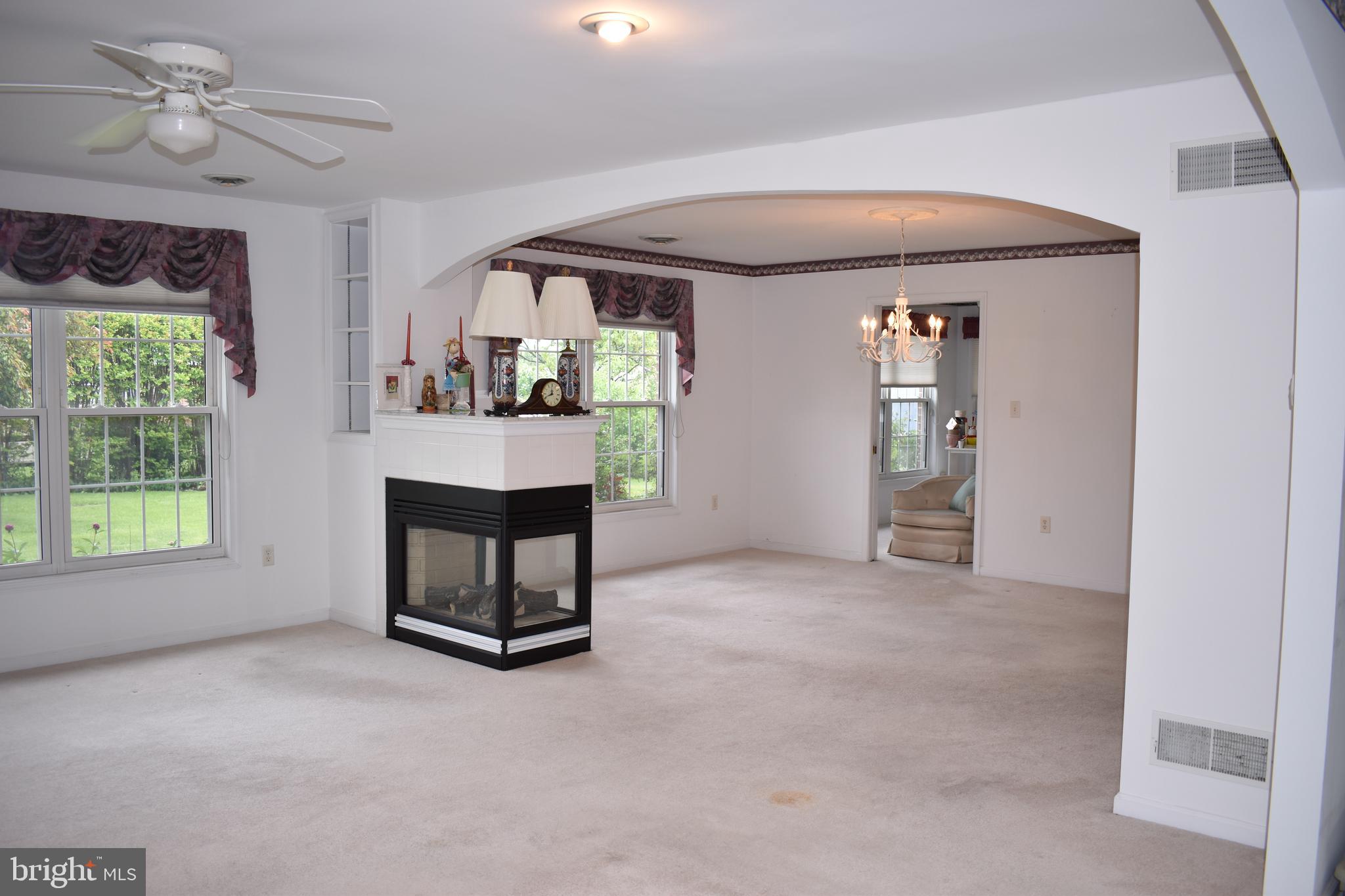 1206 Rabbit Court Hagerstown, MD 21740 - Photo 8 of 35 View of Living Room with free standing fireplce