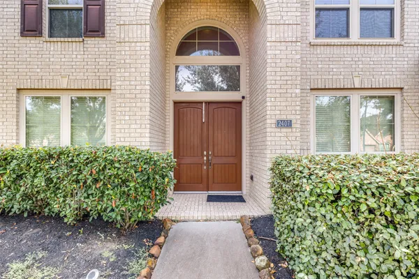 a front view of a house