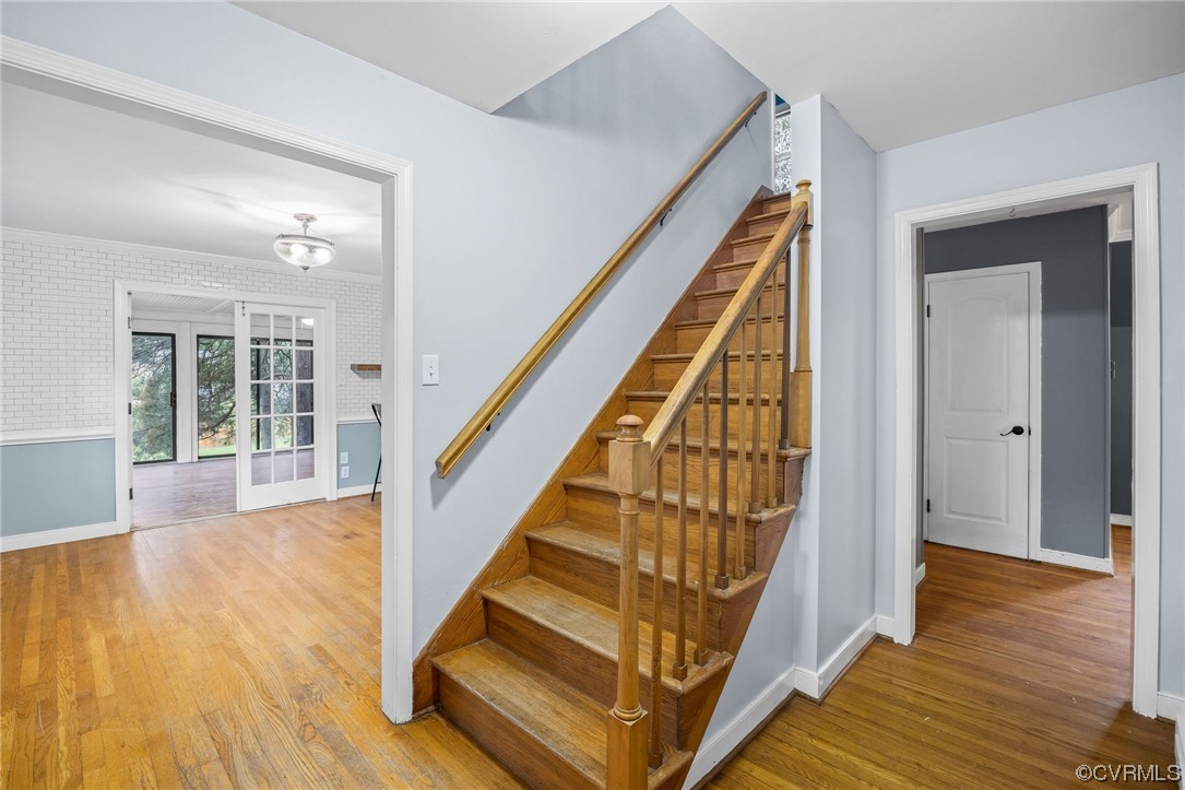 274 Philray Road North Chesterfield, VA 23236 - Photo 2 of 34 a view of entryway with wooden floor and stairs