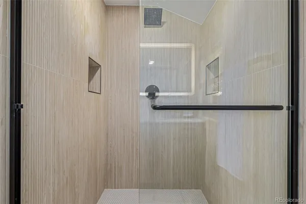 a close view of shower tap