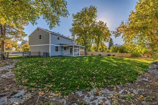 a house view with a garden space
