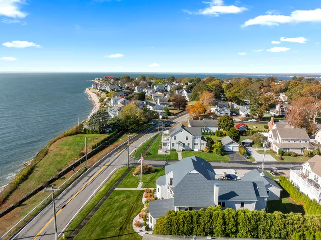 an aerial view of a city