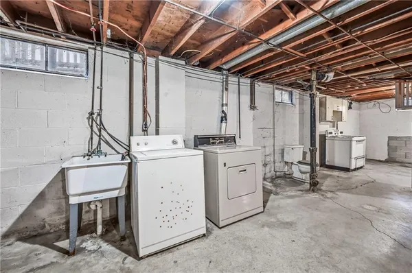 a view of storage and utility room