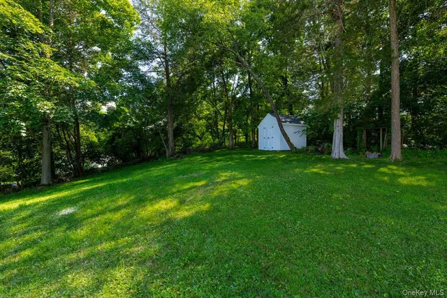 a view of a house with a backyard and a tree