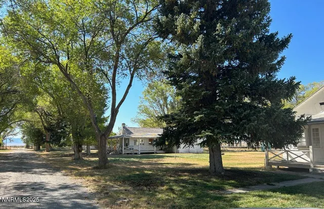 a view of a garden with an outdoor space