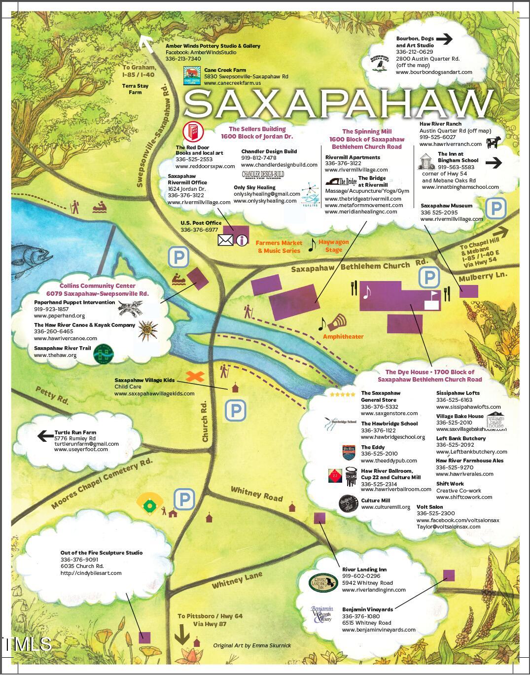 5625 Church Road Graham, NC 27253 - Photo 48 of 54 Sax Map