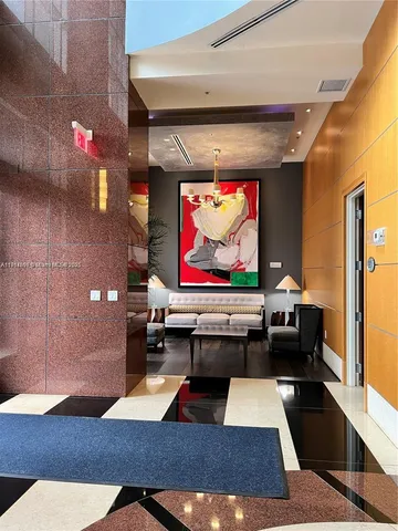 a room with furniture and couch