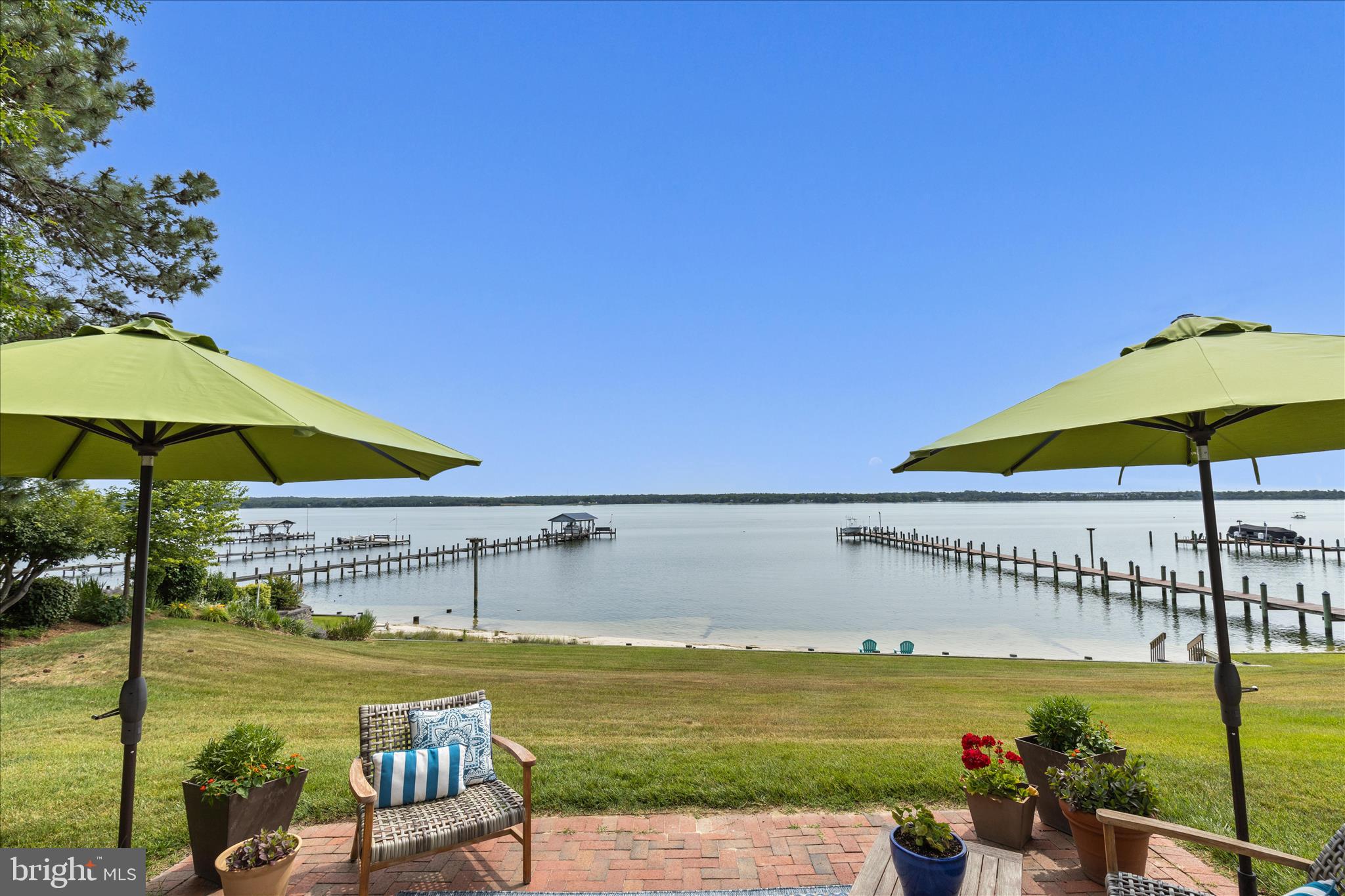 Enjoy 127 feet of natural sandy beachfront