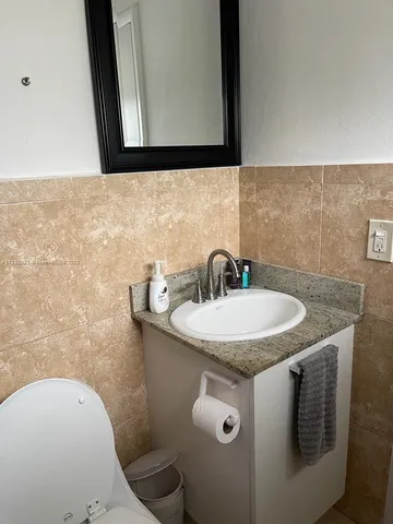 a sink with a vanity