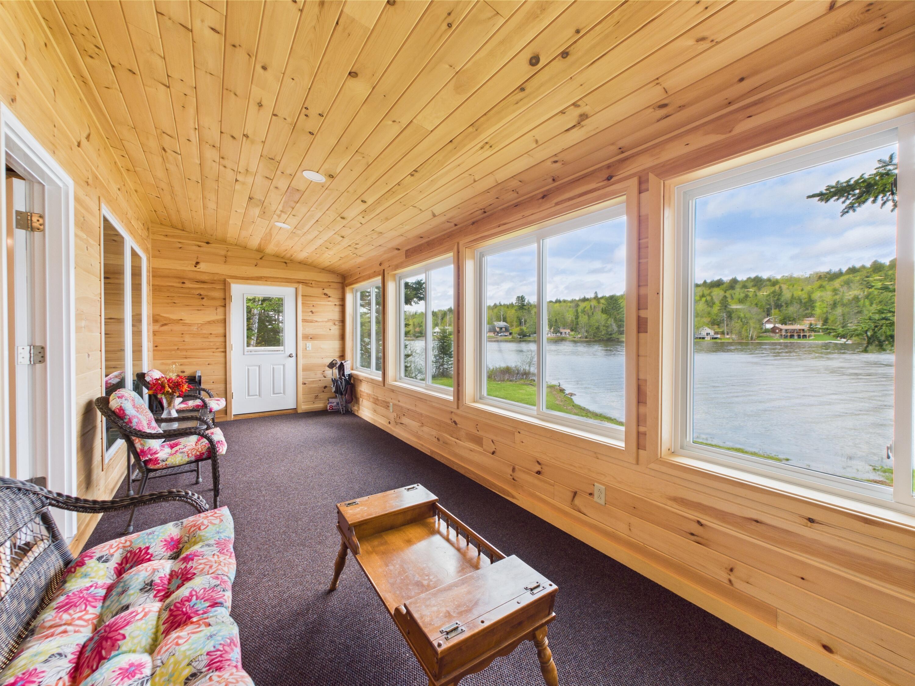 1107 South Shore Road Stockholm, ME 04783 - Photo 6 of 38 Lakeside porch