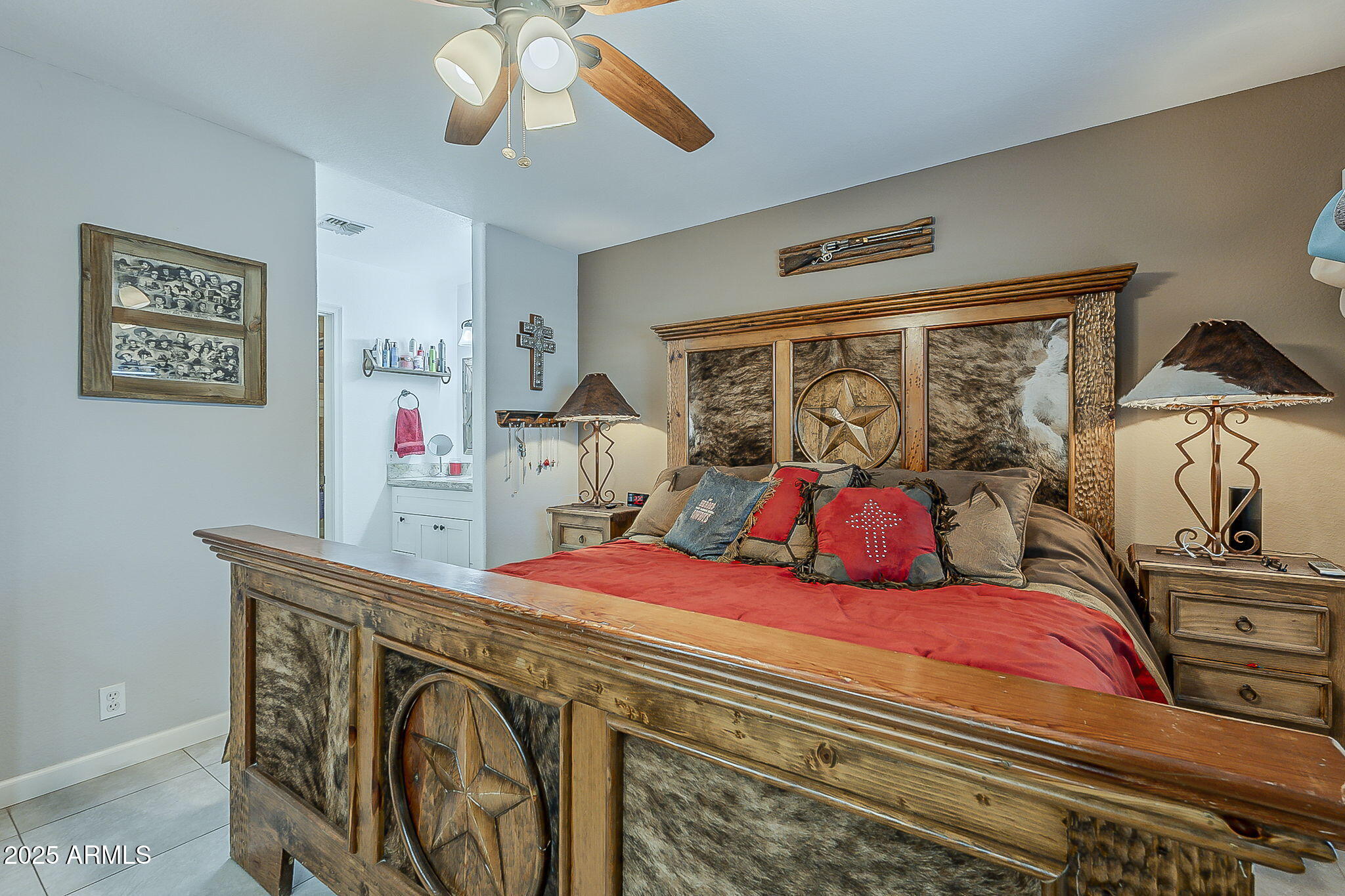 15205 North Ivory Drive, Unit B Fountain Hills, AZ 85268 - Photo 11 of 41 a bedroom with a bed and wooden floor