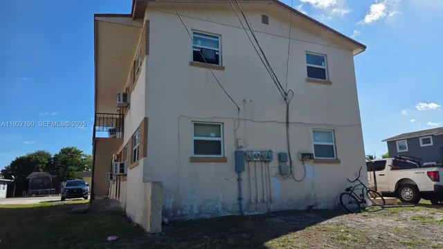 a view of a house with a patio
