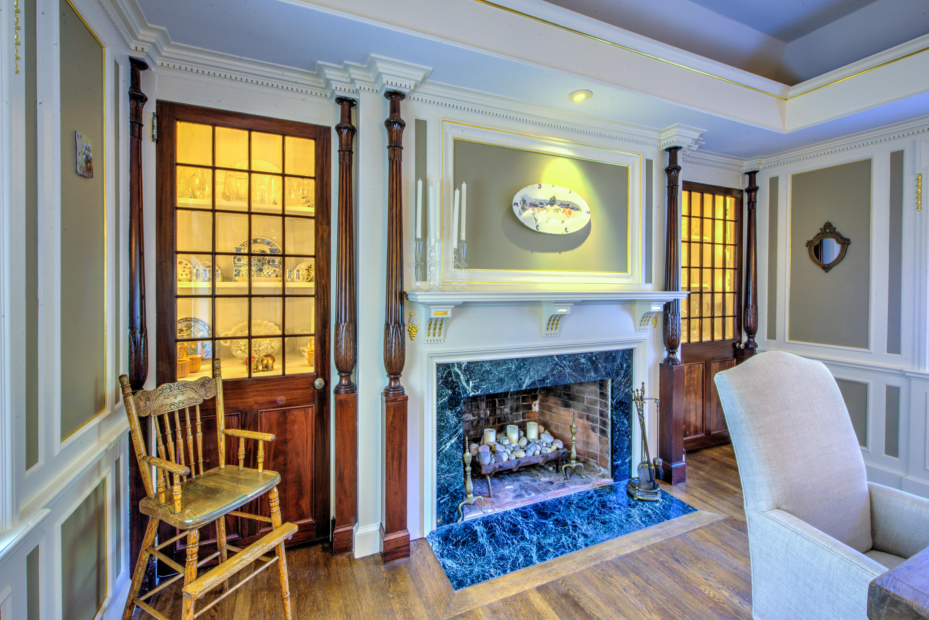 137 East Bay Road Osterville, MA 02655 - Photo 8 of 27 Dining Room Fireplace
