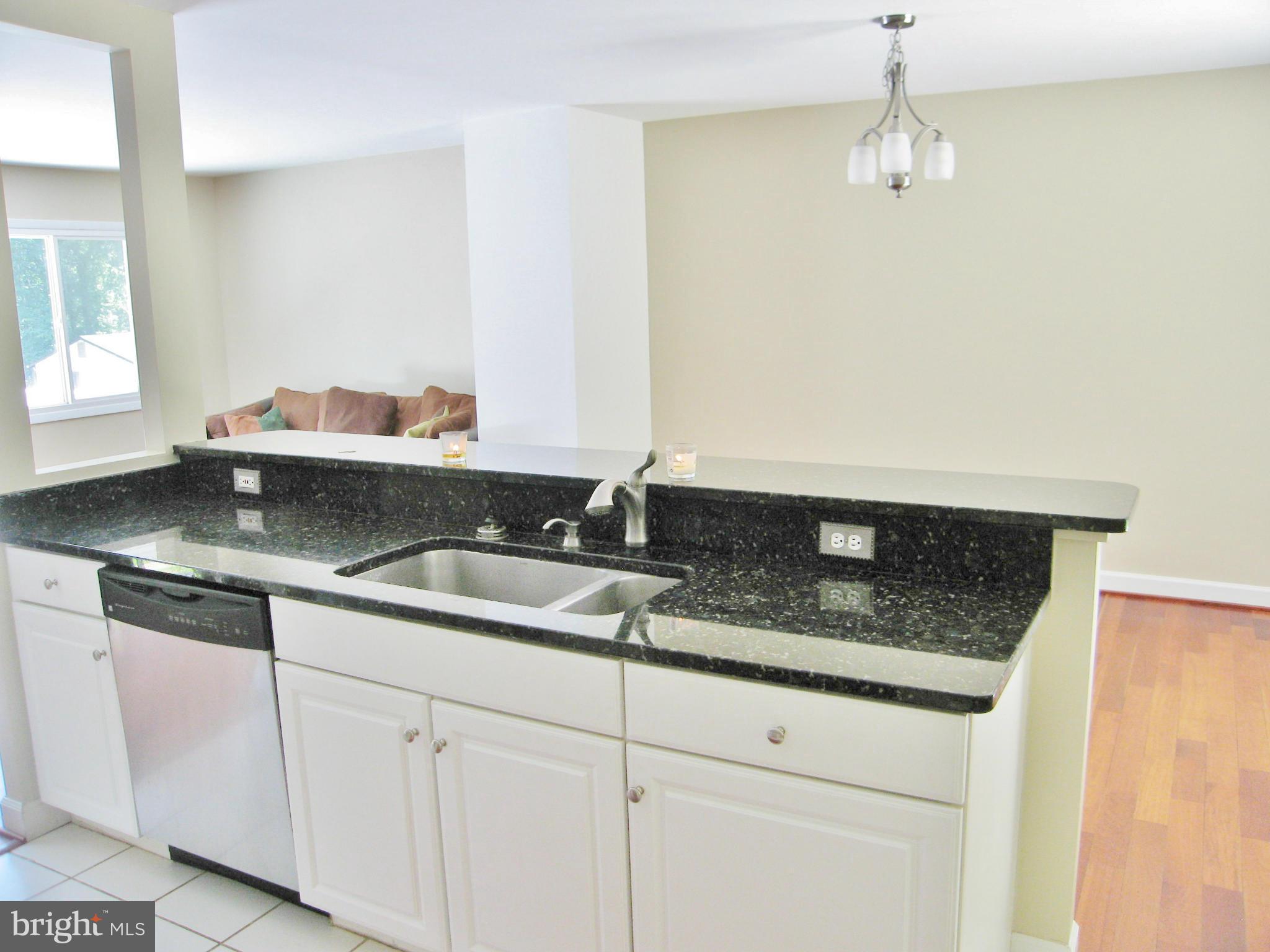8000 Orange Plank Road Springfield, VA 22153 - Photo 8 of 30 a sink with granite countertop white cabinets and a granite counter tops