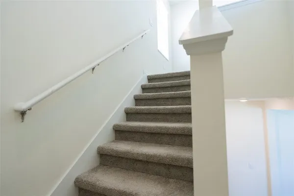 a view of a hallway with window
