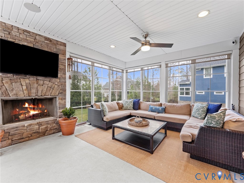 16507 Lambourne Road Midlothian, VA 23112 - Photo 34 of 75 Enclosed porch w/ vinyl windows