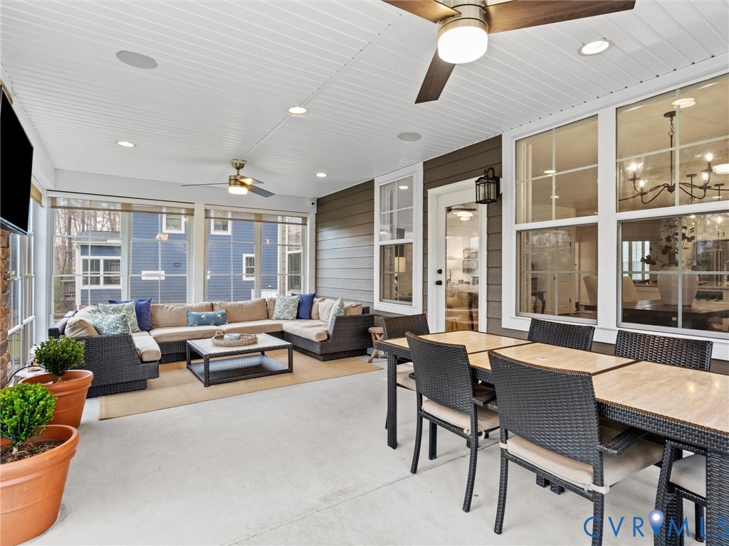 16507 Lambourne Road Midlothian, VA 23112 - Photo 37 of 75 Enclosed porch w/ vinyl windows