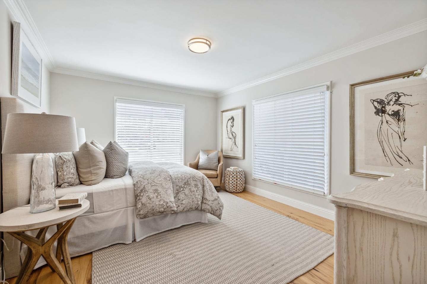 86 Cliffside Drive Daly City, CA 94015 - Photo 17 of 50 a bedroom with a bed and wooden floor