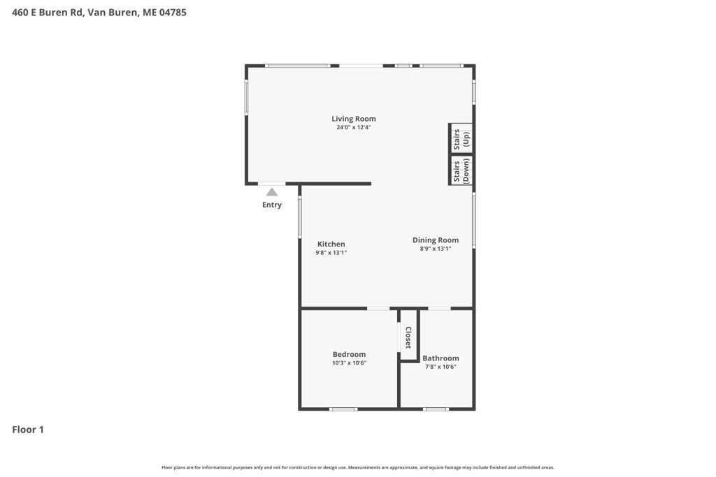 460 East Van Buren Cove Road St. David, ME 04773 - Photo 43 of 43 Floor Plan