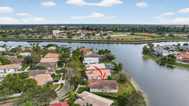 an aerial view of a city