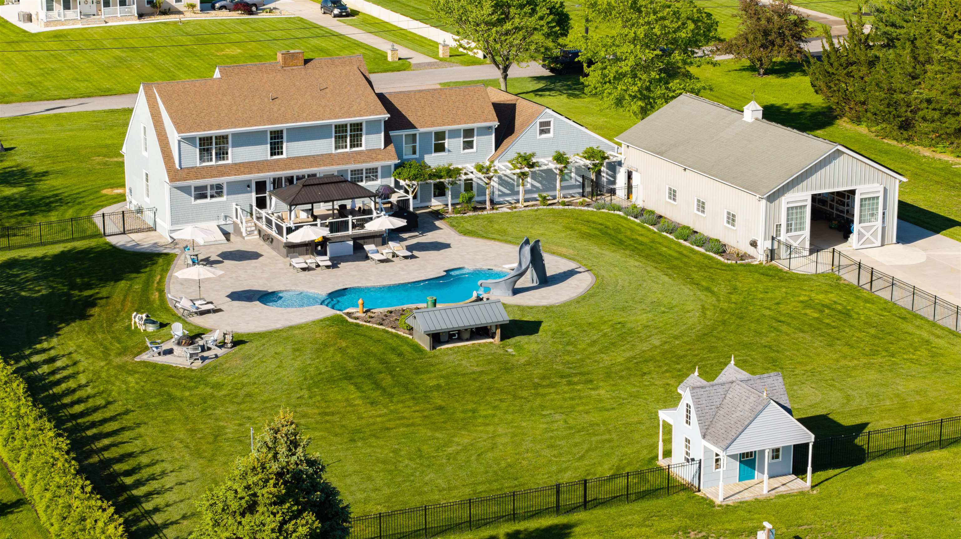 892 Weeks Landing Road Erma, NJ 08204 - Photo 2 of 50 a aerial view of a house with swimming pool garden and patio