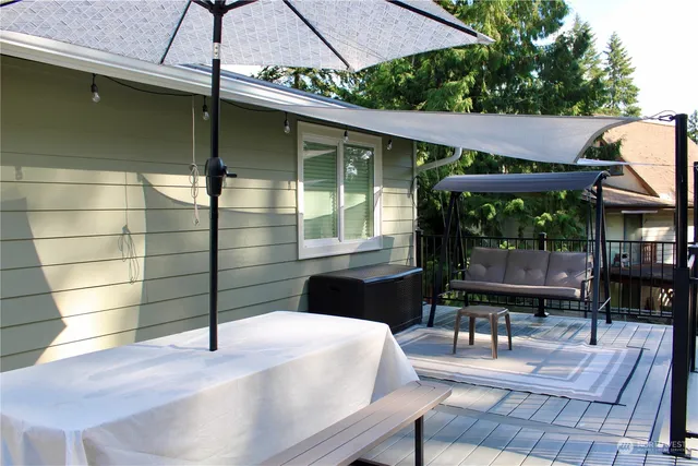 a outdoor space with patio