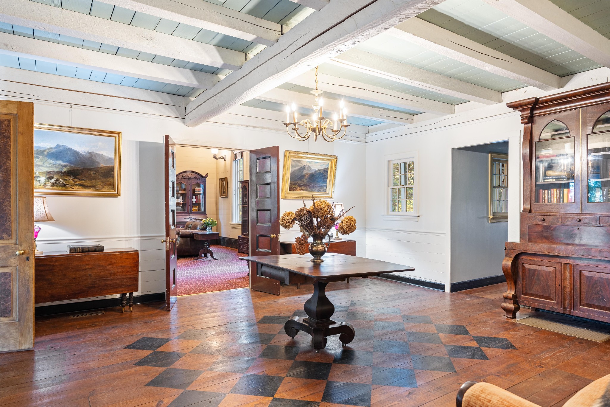 5180 Fire Tower Road Franklin, TN 37064 - Photo 22 of 98 a living room with furniture gym equipment and a large window