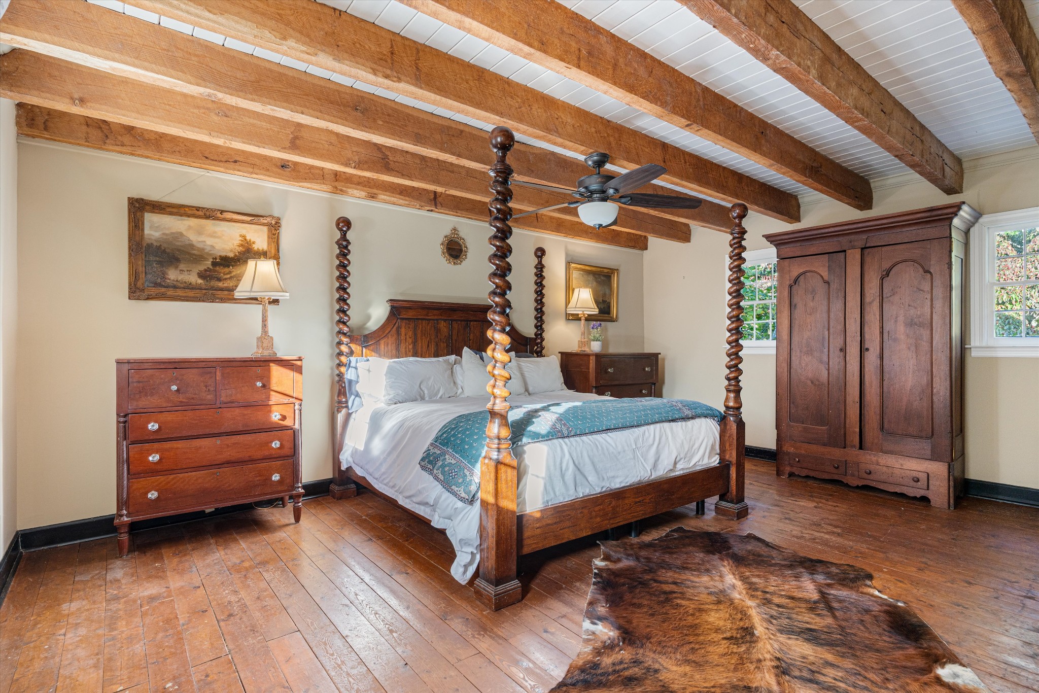 5180 Fire Tower Road Franklin, TN 37064 - Photo 42 of 98 a bedroom with a bed and wooden floor