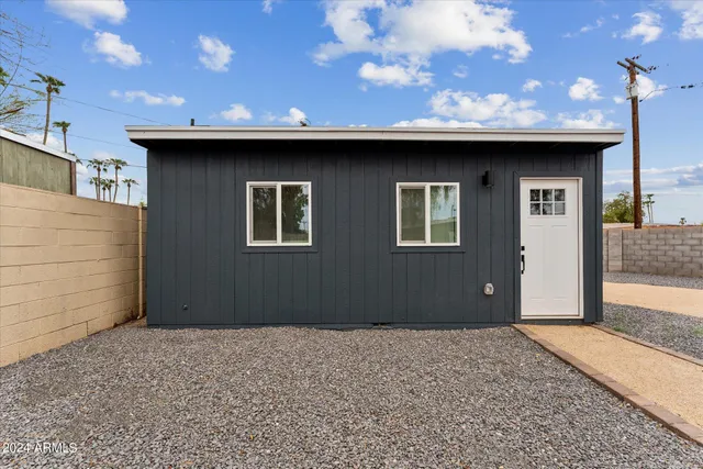 a view of a house with a outdoor space