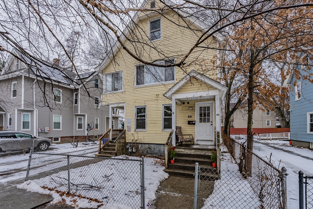 a view of a building with many windows