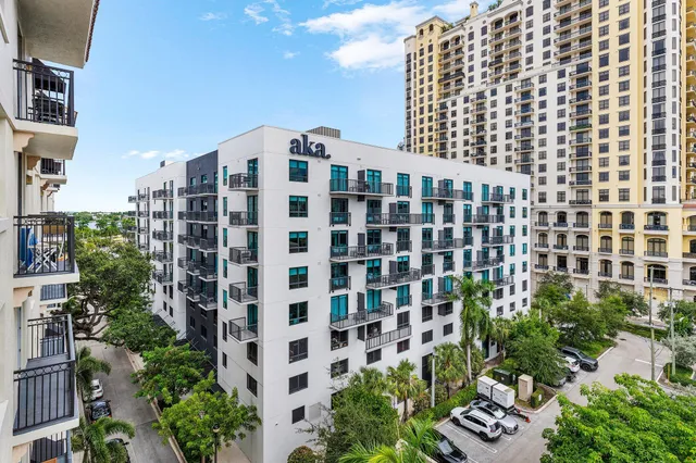 a front view of a building