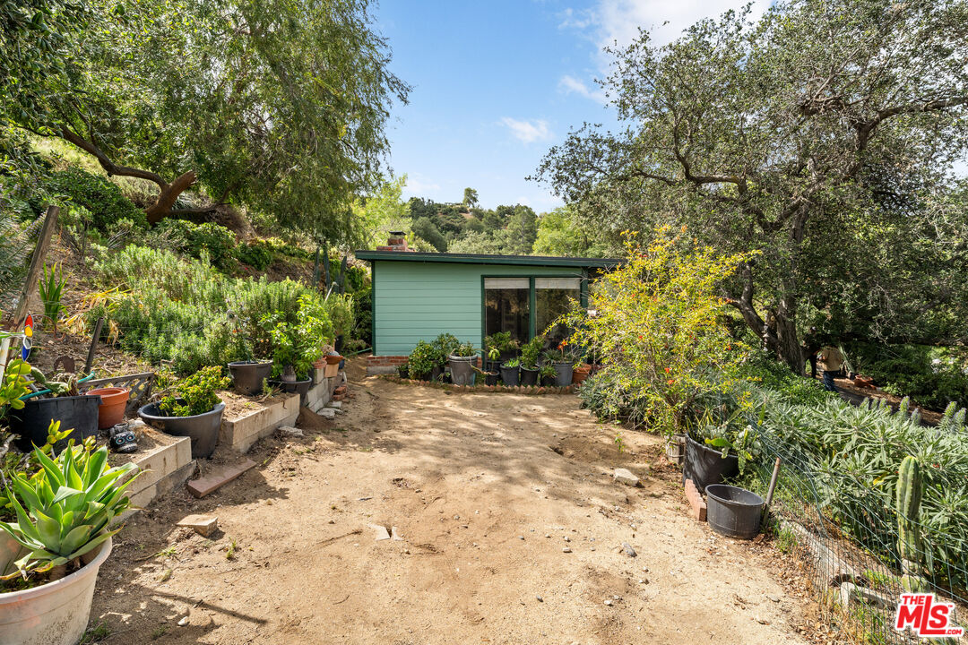 9738 Commerce Avenue Tujunga, CA 91042 - Photo 11 of 17 a view of a pathway with plants and large trees