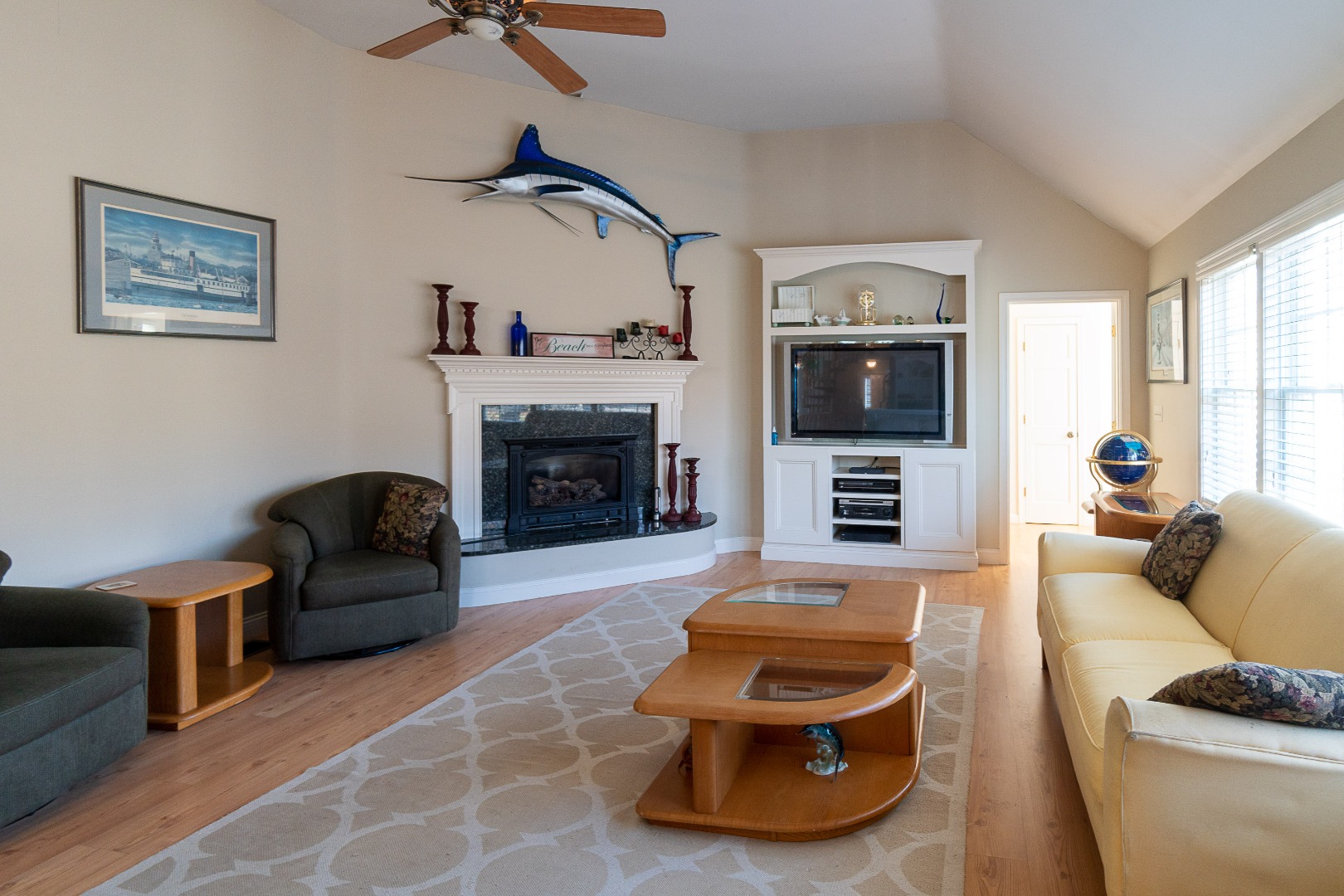 35 Pine Crest Drive Nantucket, MA 02554 - Photo 20 of 44 a living room with furniture and a fireplace