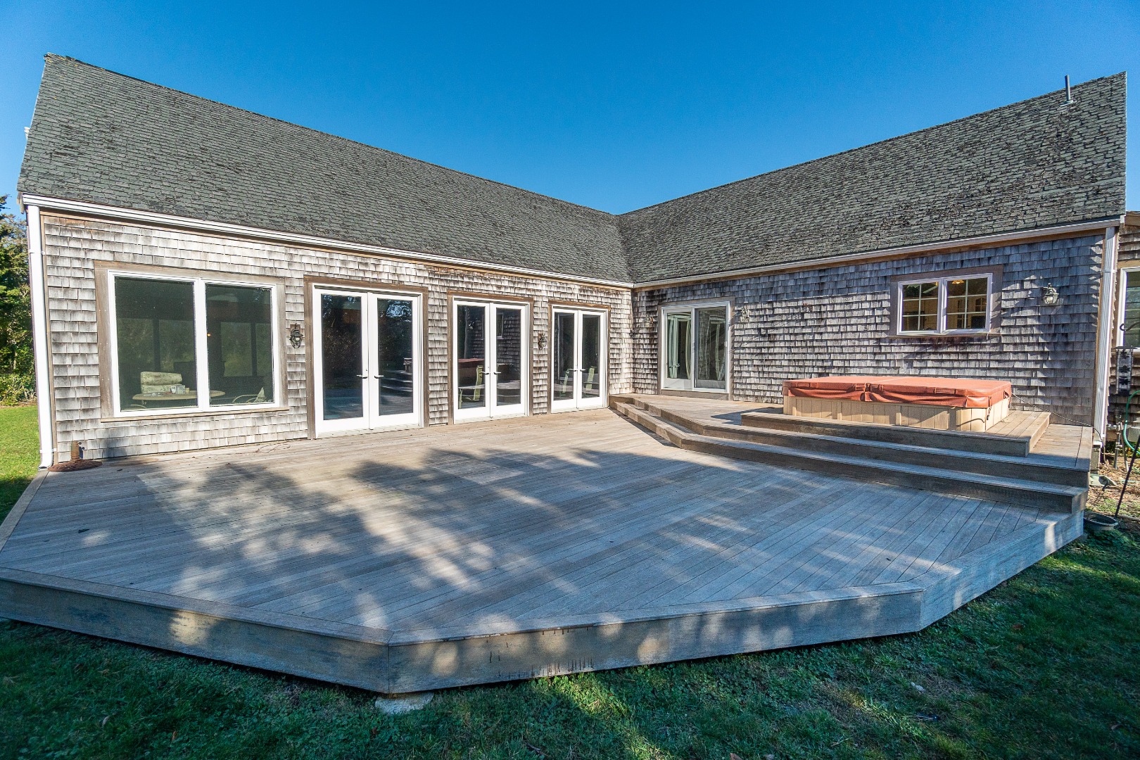 35 Pine Crest Drive Nantucket, MA 02554 - Photo 40 of 44 a backyard of house with seating space