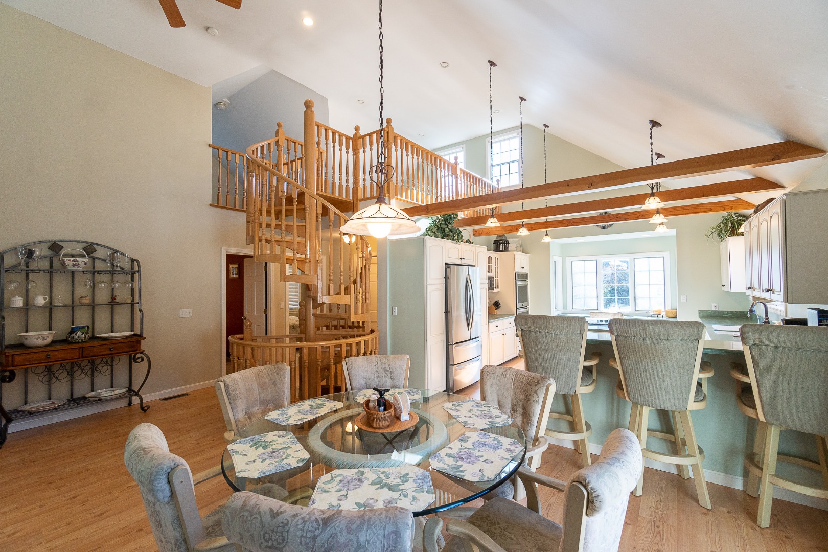 35 Pine Crest Drive Nantucket, MA 02554 - Photo 8 of 44 a view of a dining room with furniture window and wooden floor