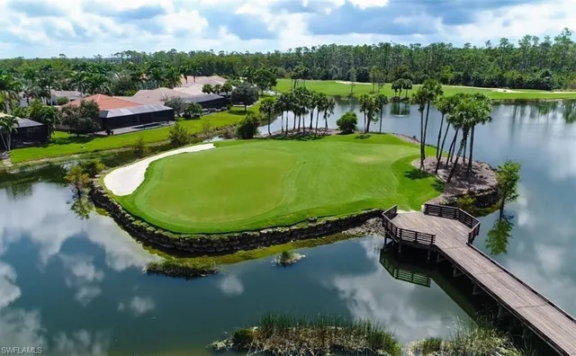 a view of a swimming pool with a lake view