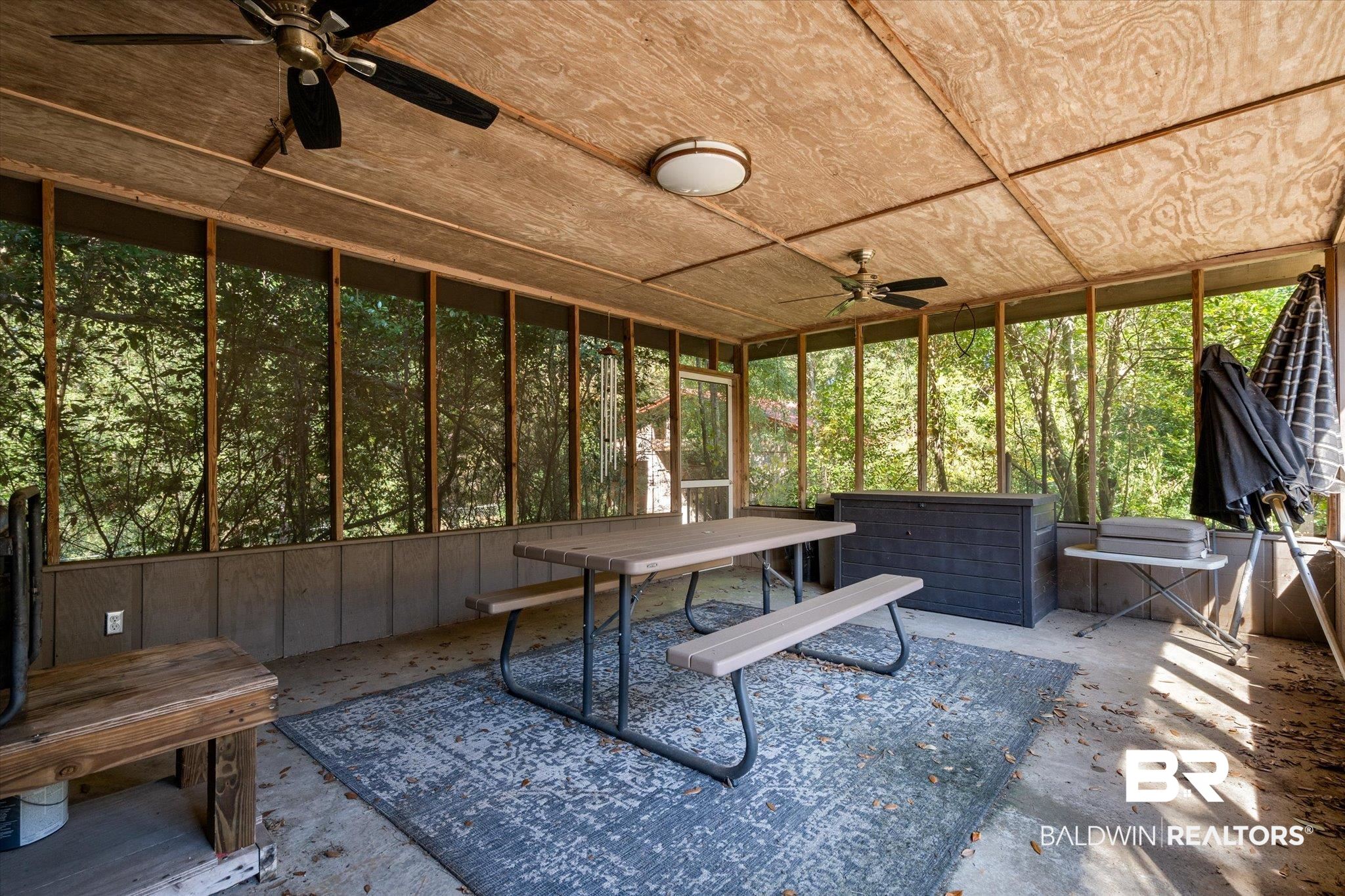 3651 Ching Dairy Loop Road South Mobile, AL 36618 - Photo 28 of 56 Sunroom / solarium with ceiling fan