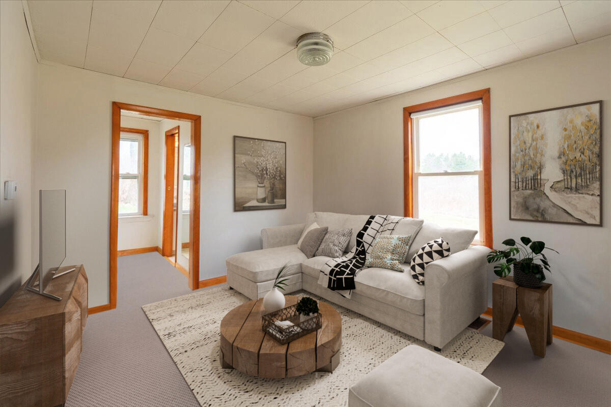 living room staged