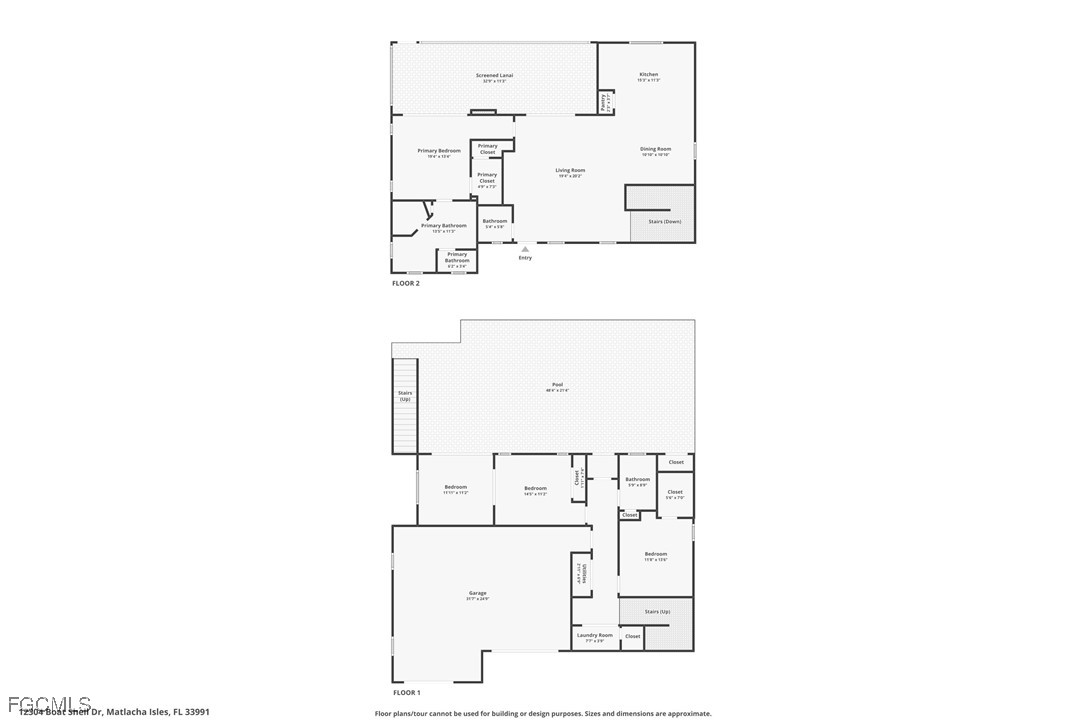 12304 Boat Shell Drive Matlacha Isles, FL 33991 - Photo 40 of 47 a picture of floor plan