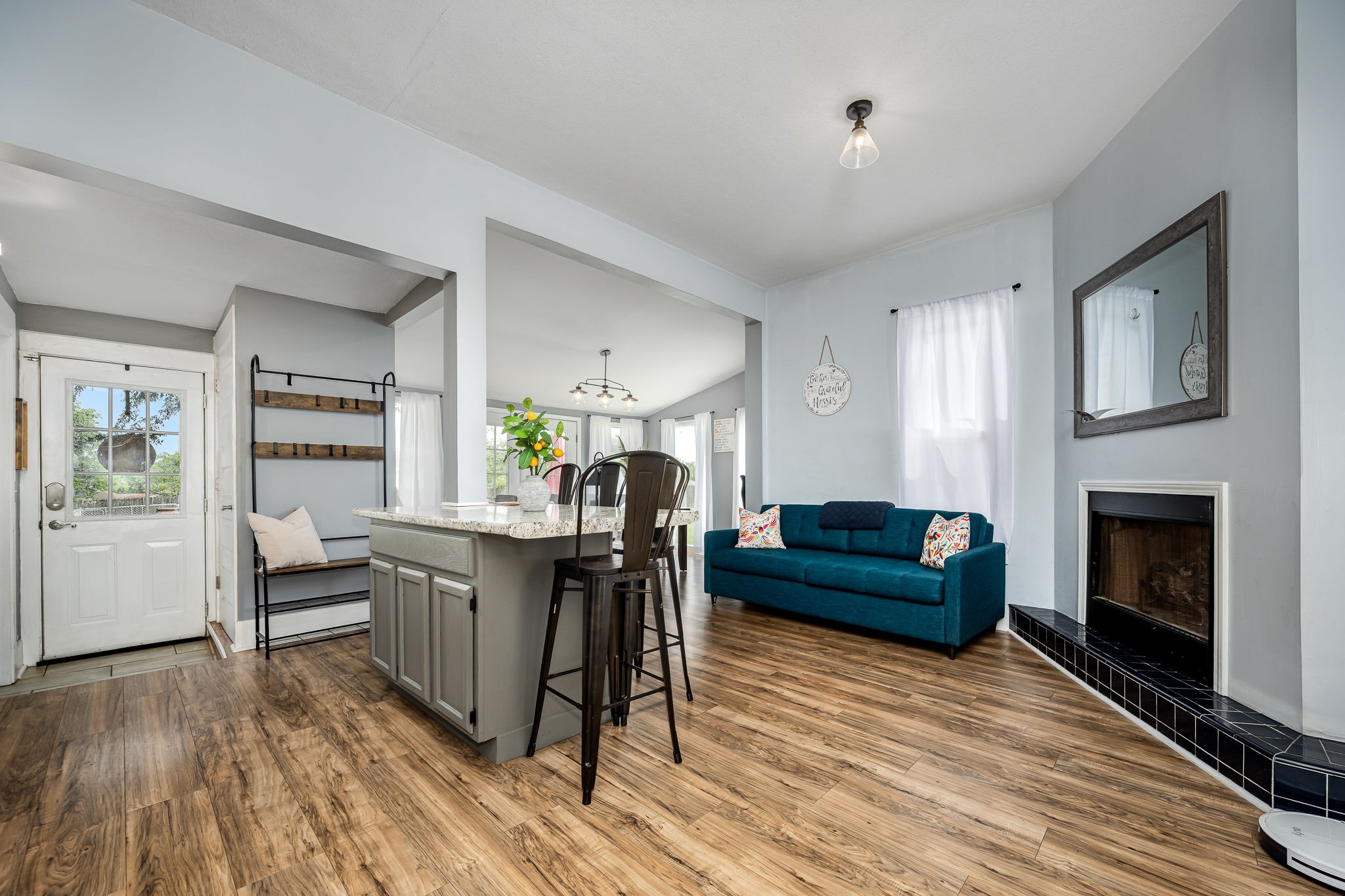 634 Highway 52 Portland, TN 37148 - Photo 17 of 42 a living room with furniture and a fireplace