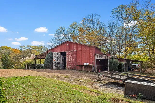 a view of a room with racks